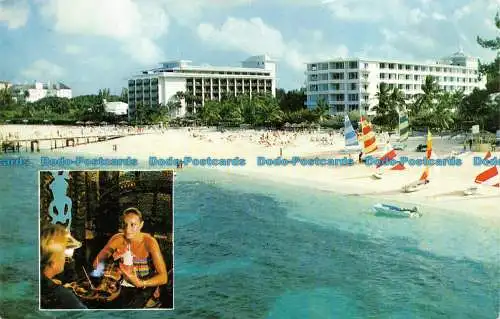 R082147 Nassau Beach Hotel. Kabelstrand. Nassau. Bahamas