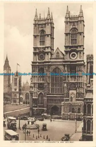 R081390 London. Westminster Abbey. St. Margarets und Big Ben