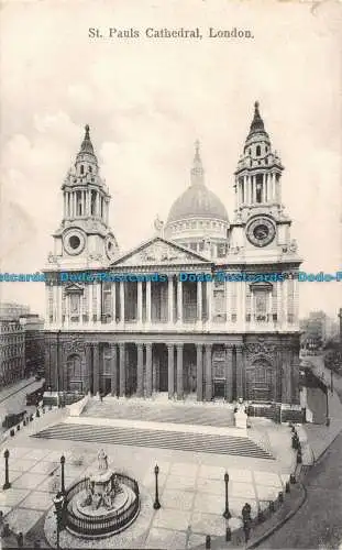 R090698 St. Pauls Cathedral. London. 10458. Serie Aldwych. 1909