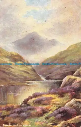 R091823 Snowdon aus Llyn. Llydow. B. B. London. 1907