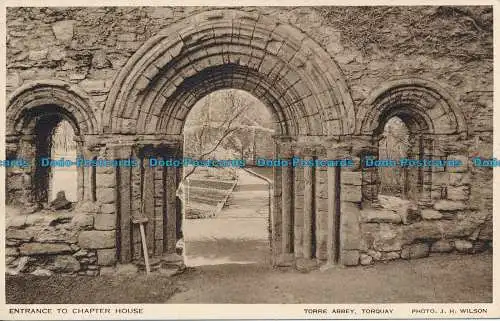 R090962 Eingang zum Kapitelsaal. Torre Abbey. Torquay. J. H. Wilson