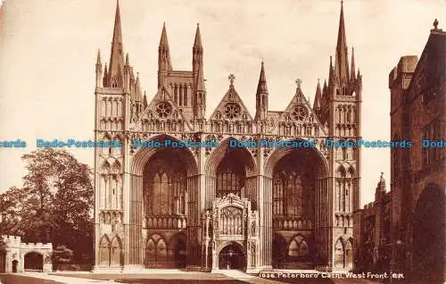 R090579 1036. Peterborough Cath. Westfront. Photochrom
