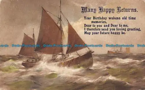R090986 Viele glückliche Rücksendungen. Ihr Geburtstag weckt Erinnerungen an alte Zeiten. Der Regent S