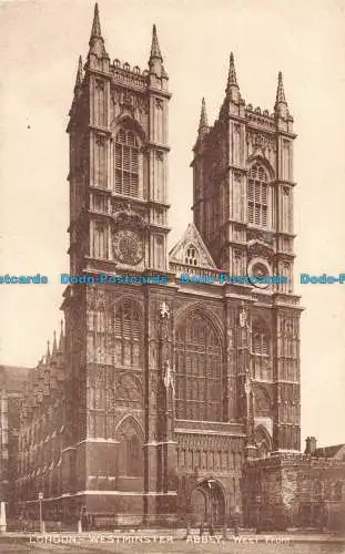 R091008 London. Westminster Abbey. Westfront. The London Stereoscopic Companys