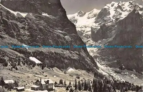 R092670 Grindelwald. Hotel Pension Lauchbühl. Ernst Schudel. 1958