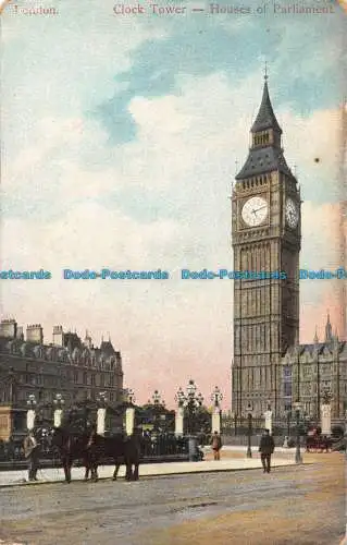 R092049 Uhrturm. Houses of Parliament. London. 1904