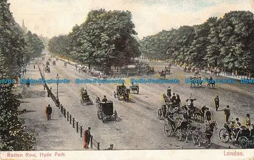 R092092 Rotten Row. Hyde Park. London. 1906