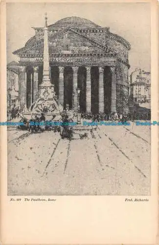 R091168 Nr. 297. Das Pantheon. Rom. Fred Richards. K.F.A. S