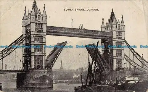 R092107 Tower Bridge. London. Auto Foto. 1910