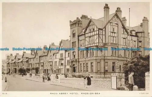 R091239 Rhos Abbey Hotel. Rhos on Sea. Tuck