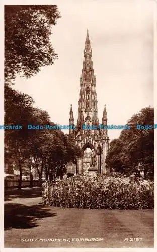 R092944 Scott Monument. Edinburgh. Valentinstag. Nr A.2187. RP