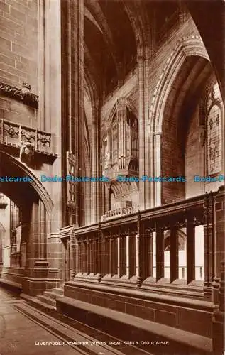 R091386 Kathedrale von Liverpool. Blick vom Südchorgang. Valentines XL Serie