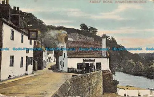 R092387 Abbey Road. Knaresborough. E.S. London. 1914