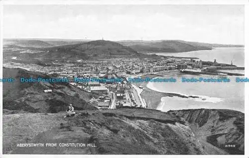R091491 Aberystwyth aus Constitution Hill. Valentinstag. Foto Braun