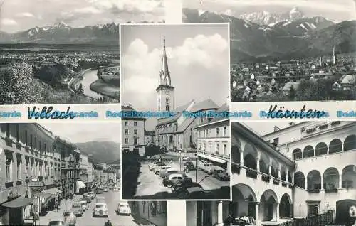 R093062 Villach Kärnten. Mehrfachansicht. Franz Schilcher. RP. 1961