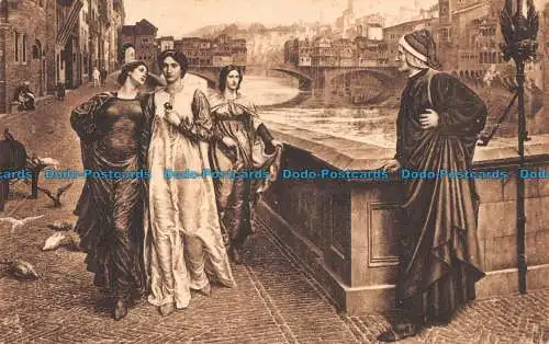 R091500 Dante und Beatrice. Walker Art Gallery. Henry Holiday. Liverpool Corpora