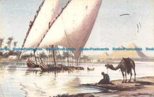 R091530 Nilsegelboote. Lehnert und Landrock