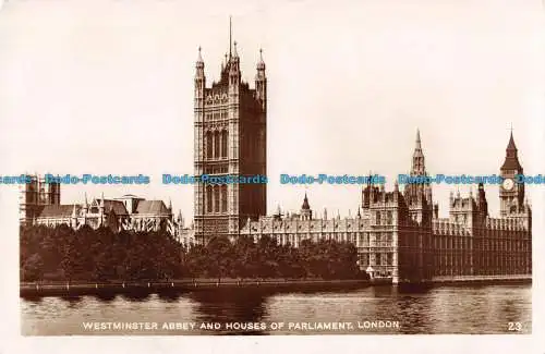 R094053 Westminster Abbey und Houses of Parliament. London. RP