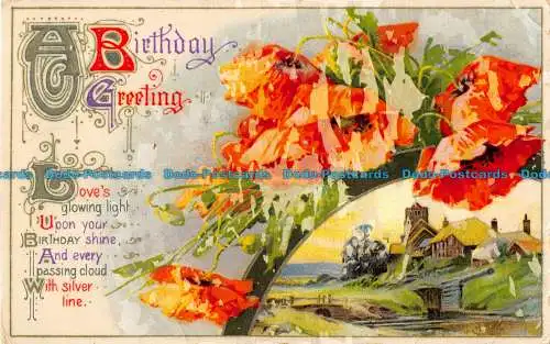 R091687 Ein Geburtstagsgruß. Dorf. Wildt und Kray. 1912