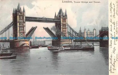 R094286 London. Tower Bridge und Tower. 1904