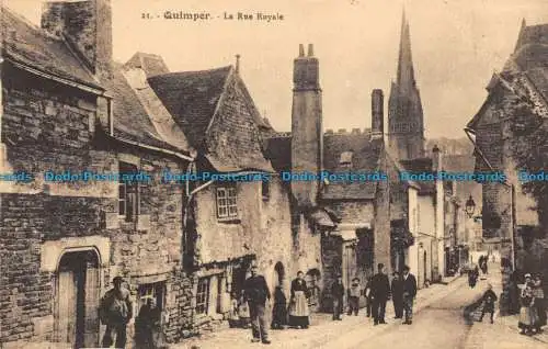 R093502 Quimper. La Rue Royale. Villard. Nr 21