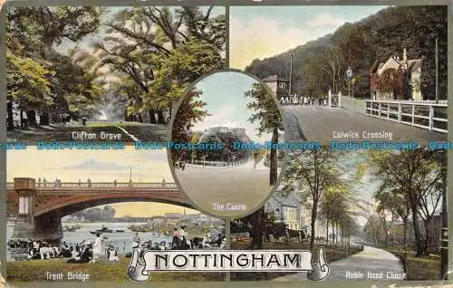 R094356 Nottingham. Mehrfachansicht. Peveril. 1910