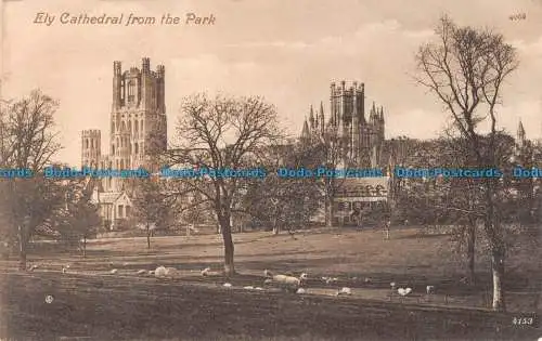 R094893 Ely Cathedral aus dem Park. Valentine