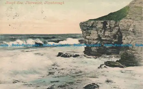 R094901 Rough Sea. Thornwick. Flamborough. W. B. Lesekopf. 1907