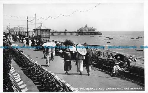 R094904 Pier Promenade und Musikpavillon. Eastbourne. RP