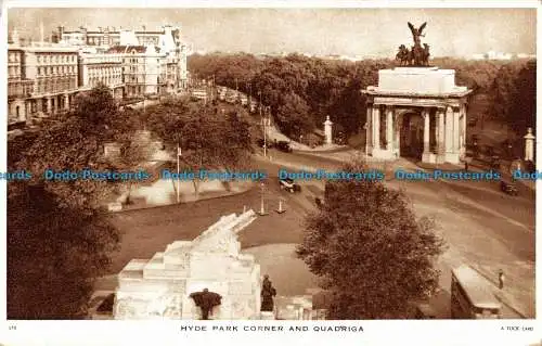 R094464 Hyde Park Corner und Quadriga. Tuck