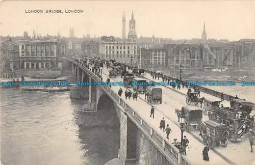 R094467 London Bridge. London. 1914