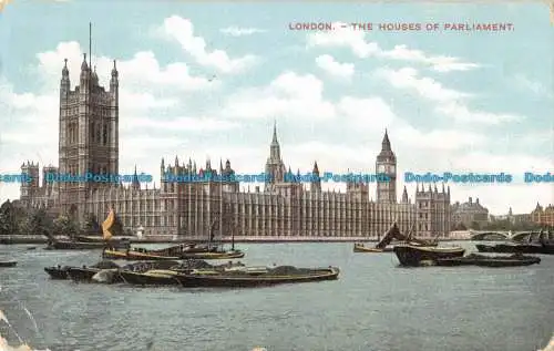 R095299 London. The Houses of Parliament. Charles Martin. 1904