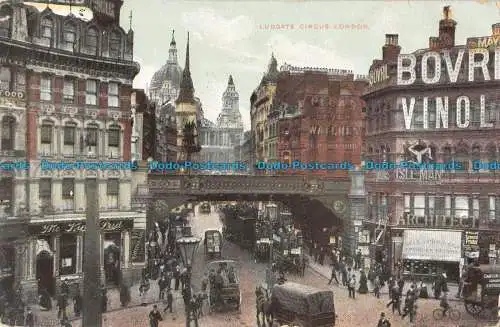 R095300 Ludgate Circus. London. 1906