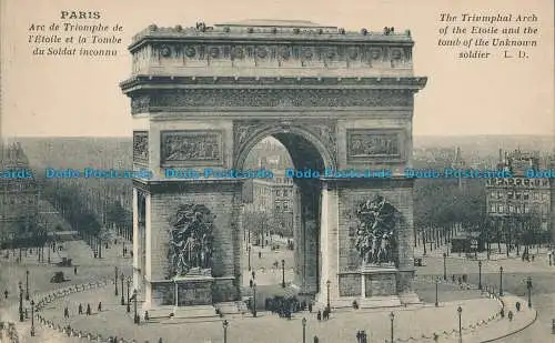 R095363 Paris. Der Triumphbogen des Etoile und das Grab des Unbekannten Verkauft