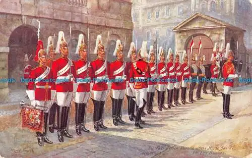 R095392 Die Vier-Uhr-Parade bei den Horse Guards. Whitehall. 1. Rettungsschwimmer.