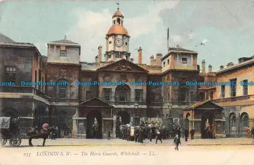 R095404 London S.W. The Horse Guards. Whitehall. LL. Nr 237. 1908