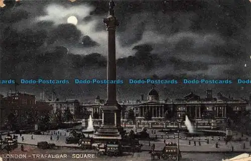 R095506 London. Trafalgar Square. Bei Nacht. Herzoglich. 1905