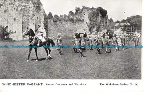 R095567 Winchester Festzug. Römischer Gouverneur und Krieger. Wykeham