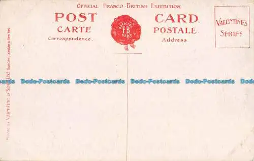 R095692 Ehrengericht. Franco British Exhibition. London 1908. Valentine