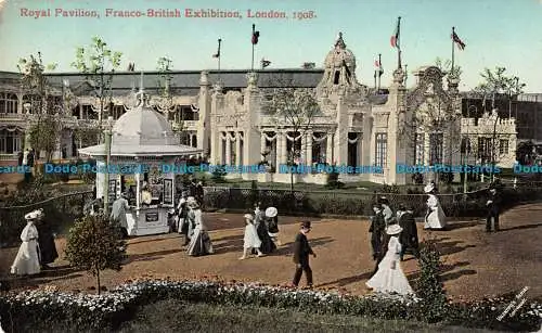 R095693 Royal Pavilion. Franco British Exhibition. London. 1908. Valentine