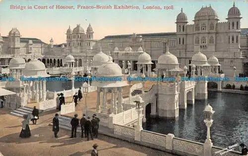 R095699 Brücke vor Ehrengericht. Franco British Exhibition. London 1908. Valen