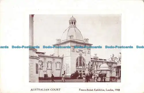 R095723 Australian Court. Franco British Exhibition. London. 1908. Bonnett und S