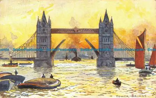 R095732 Tower Bridge. London. stecken. Oilette