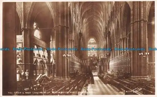 R095744 Der Chor und das Kirchenschiff blicken nach Westen. Westminster Abbey. London. Walter Scott