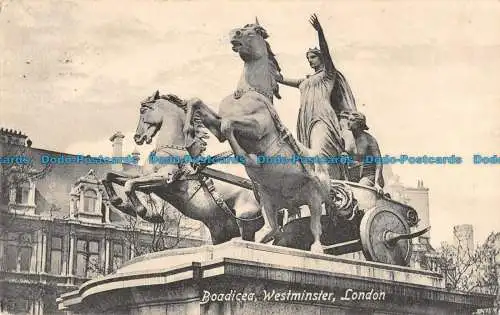 R095812 Boadicea. Westminster. London. Valentinstag. 1912