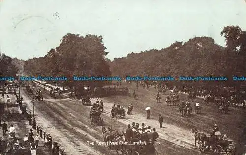 R095915 The Row. Hyde Park. London. 1906