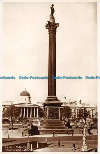 R095937 London. Nelsons Säule und Nationalgalerie