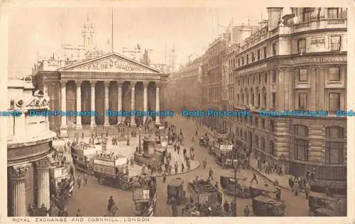 R095946 Royal Exchange und Cornhill. London. 1926