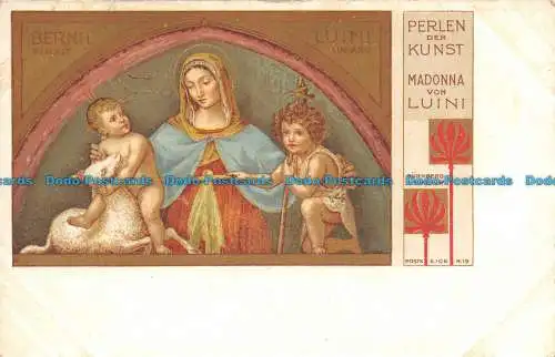 R102033 Bernh. Finxit. Luini. Lugano. Perlen der Kunst. Madonna von Luini. Nurnb