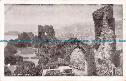 R102152 Hastings Castle. Sepia Gloss Serie